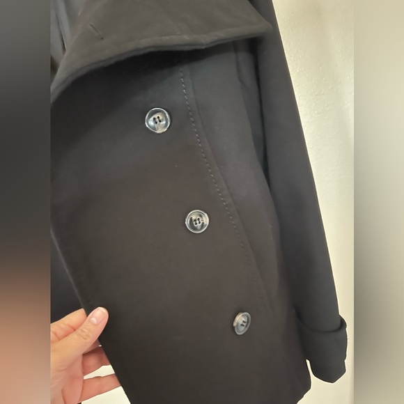 H&M double breasted black coat - Picture 4 of 6